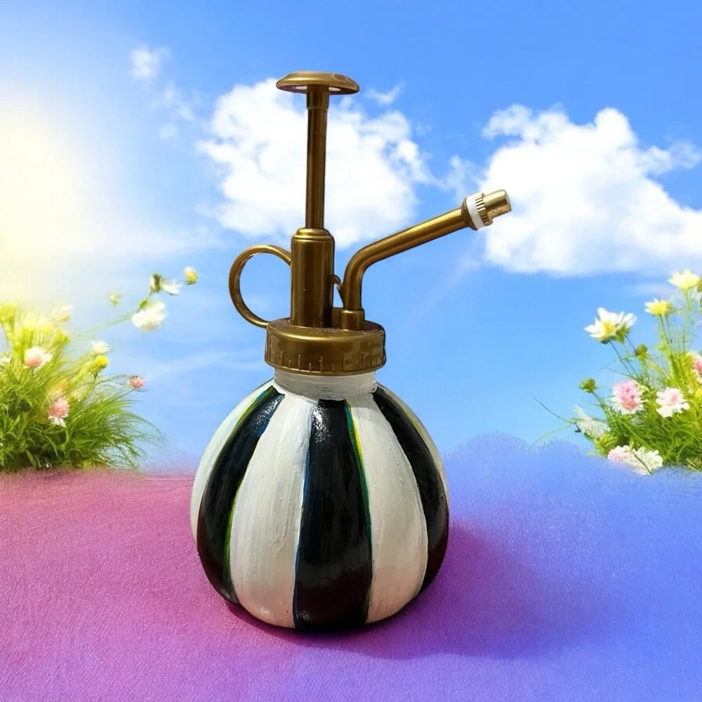 Striped Gold and Black Plant Mister - Picture 4 of 6